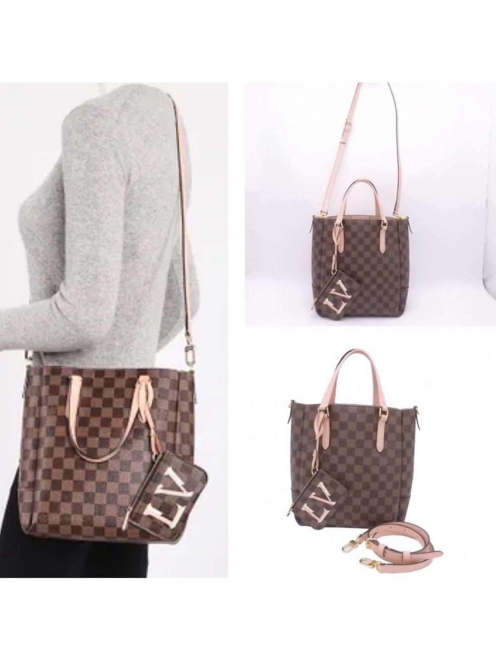 RARE LOUIS VUITTON PINK BALLERINE BELMONT PM WITH RECEIPT